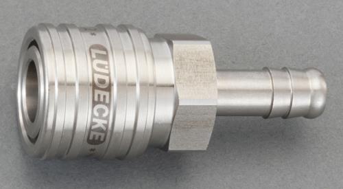 ESCO（エスコ） 9mm ｳﾚﾀﾝﾎｰｽｶｯﾌﾟﾘﾝｸﾞ(ｽﾃﾝﾚｽ製/ﾜﾝﾌﾟｯｼｭ) EA140GJ-209