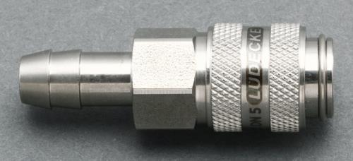 ESCO（エスコ） 9mm ｳﾚﾀﾝﾎｰｽｶｯﾌﾟﾘﾝｸﾞ(ｽﾃﾝﾚｽ製/ﾜﾝﾌﾟｯｼｭ) EA140GL-209