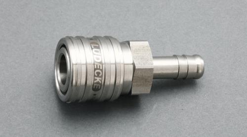 ESCO（エスコ） 9mm ｳﾚﾀﾝﾎｰｽｶｯﾌﾟﾘﾝｸﾞ(ｽﾃﾝﾚｽ製/ﾜﾝﾌﾟｯｼｭ) EA140GT-209
