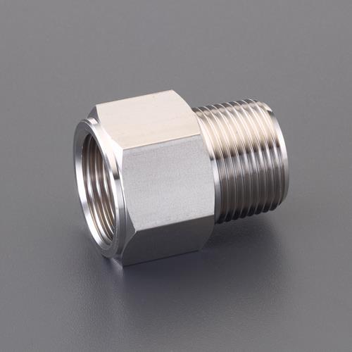 アソー（ASOH） R 1/4”x G 1/4” 中間ﾆｯﾌﾟﾙｿｹｯﾄ(ｽﾃﾝﾚｽ製) NF-8722