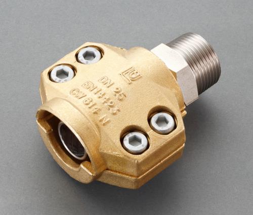 ESCO（エスコ） 19mm用雄ねじ ｾｰﾌﾃｨｰﾎｰｽｸﾗﾝﾌﾟ(ｽﾁｰﾑ･温水用) EA141BL-106