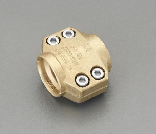 ESCO（エスコ） 25mm用 ｾｰﾌﾃｨｰﾎｰｽｸﾗﾝﾌﾟ(ｽﾁｰﾑ用/真鍮製) EA141BT-8
