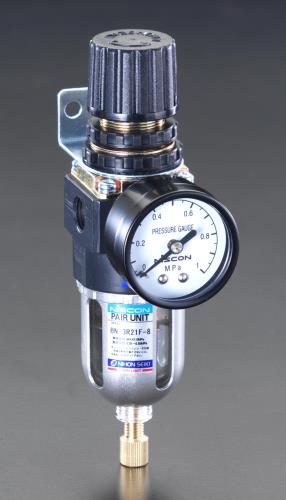 ESCO（エスコ） Rc 1/4” エアーフィルター付レギュレーター EA153CA-2