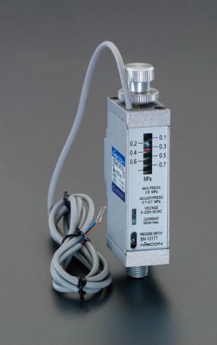 ESCO（エスコ） R 1/8”/ 0.1-0.7MPa 圧力スイッチ EA153CG-1