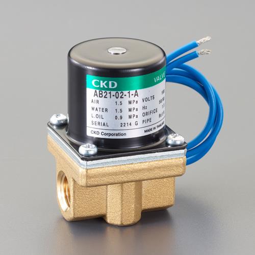 ESCO（エスコ） AC100V･Rc1/4”(1.50mm) 2方向電磁弁 EA153HA-31