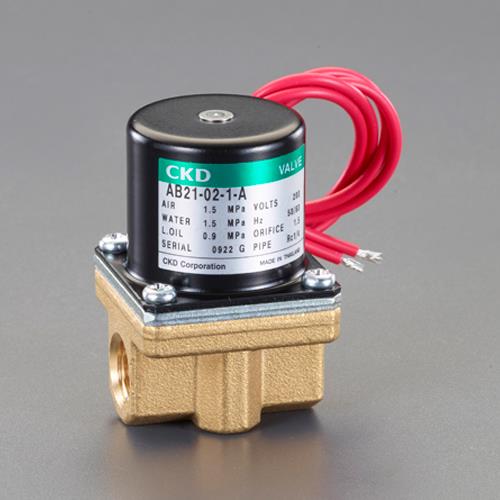 ESCO（エスコ） AC200V･Rc1/4”(1.50mm) 2方向電磁弁 EA153HA-32