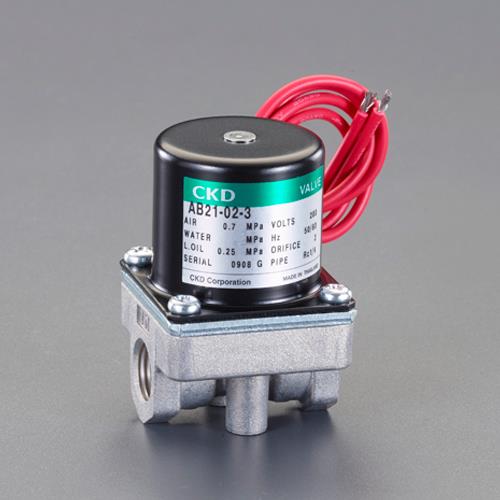 ESCO（エスコ） AC200V･Rc1/4”(3.00mm) 2方向電磁弁 EA153HA-36