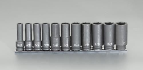 ESCO（エスコ） 1/2”DR インパクトディープソケットセット EA164DV-76