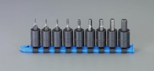 ESCO（エスコ） 3/8”DR インパクトHexﾋﾞｯﾄソケットセット EA164WE
