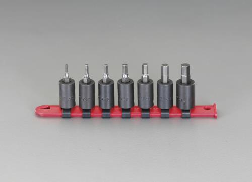 ESCO（エスコ） 3/8”DR ｲﾝﾊﾟｸﾄHexﾋﾞｯﾄソケットセット[ｲﾝﾁ] EA164WF