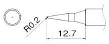 白光（HAKKO） R0.2mm  交換用こて先 T12-IL