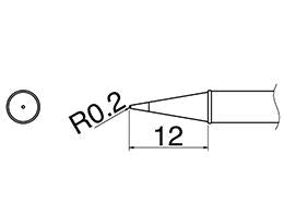 白光（HAKKO） R0.2mm  交換用こて先 (EA304AL用) T31-01BL