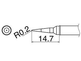 白光（HAKKO） R0.2mm  交換用こて先 (EA304AL用) T31-01IL