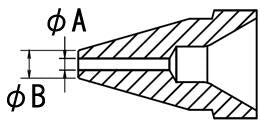 白光（HAKKO） φ0.6/φ1.5mm 交換用ノズル(EA323MA-1用) N61-01