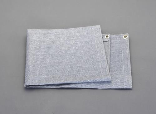 ESCO（エスコ） 920x 920mm 溶接作業不燃シート(ﾊﾄﾒ付) EA334C-11