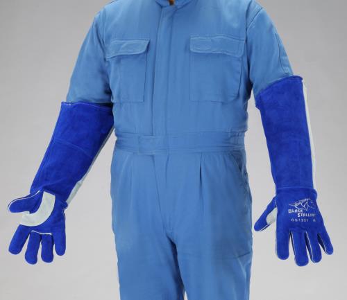 ESCO（エスコ） [XL] 溶接用ロング革手袋(牛革) EA353AT-103