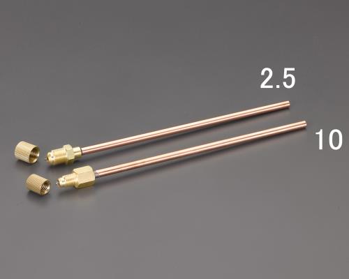 ESCO（エスコ） M10   200mm 銅管付アクセスバルブ(2本) EA402GA-10