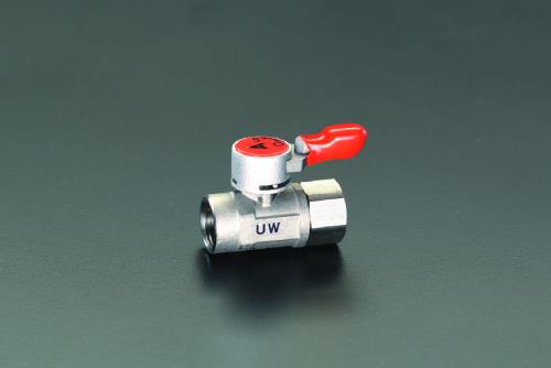 アソー（ASOH） Rc1/4”xRc1/4” ミニボールバルブ(ｽﾃﾝﾚｽ製) UW-1022