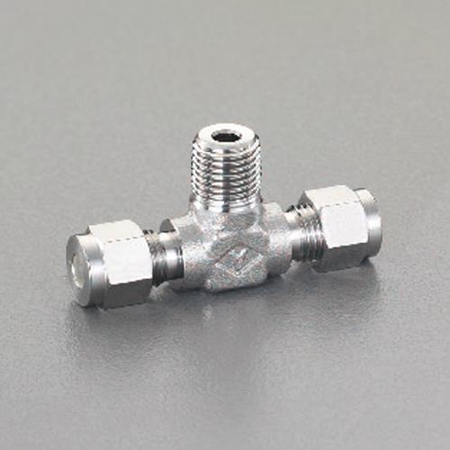 アオイ R 1/4”x10mmx10mm ユニオン(T型/ｽﾃﾝﾚｽ製) AWC-10-2