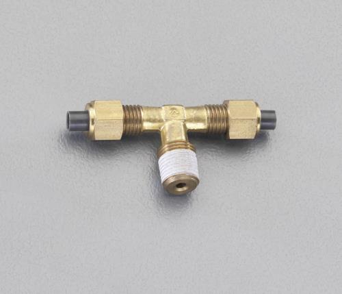 ESCO（エスコ） R 1/4”x 8x 8mm ユニオン(ﾃｨｰ/黄銅製) EA425LD-82