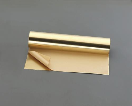 ESCO（エスコ） 365x1200x0.1mm 真鍮薄板(粘着付･ﾛｰﾙ巻) EA440ER-14