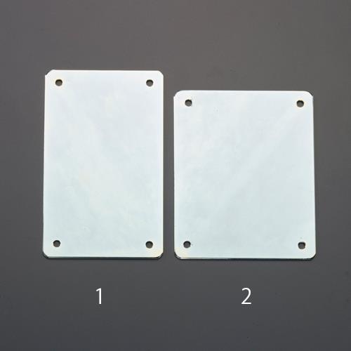 ESCO（エスコ） 85x140x 1.6mm ｽﾁｰﾙﾌﾟﾚｰﾄ(ﾕﾆｸﾛﾒｯｷ/ﾈｼﾞ穴付 EA441VF-1