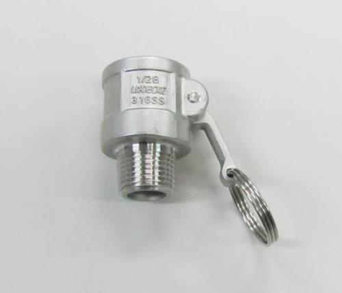ESCO（エスコ） R 1/2”  雄ねじカップリング(ｽﾃﾝﾚｽ製) EA462DM-4