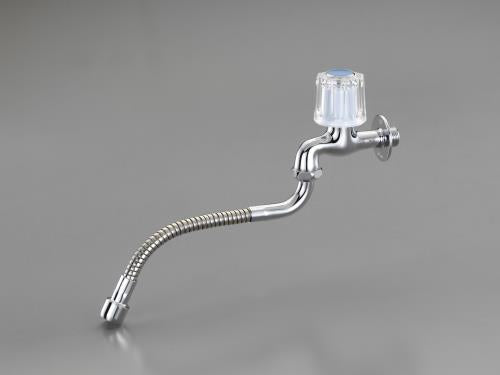 カクダイ PJ 1/2” 自在水栓(ﾌﾚｷ付) 7065-13x240
