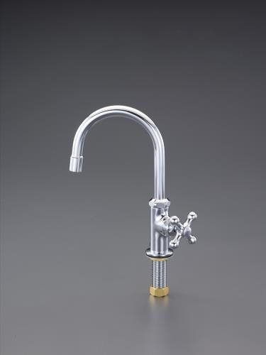 カクダイ PJ 1/2” 立形スワン水栓 700-769