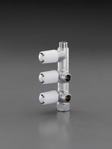 カクダイ Rc1/2” 分岐止水栓(3ﾊﾝﾄﾞﾙ) 783-532-13