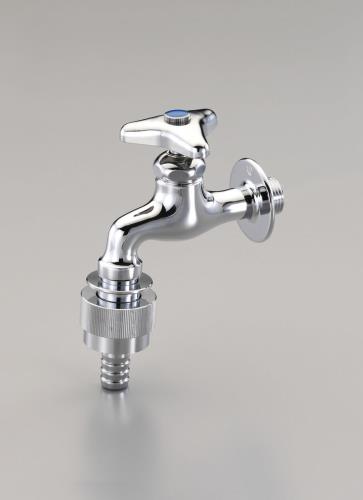 カクダイ PJ 1/2” 自動接手付横水栓(寒冷地共用) 723-001-13