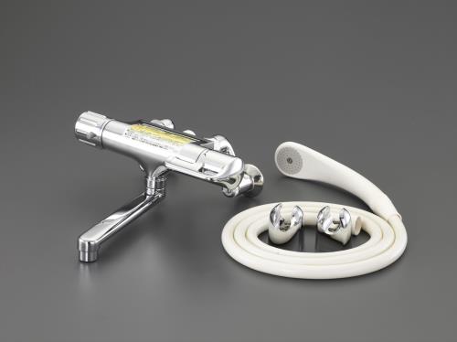 カクダイ PJ 1/2” ｻ-ﾓｽﾀｯﾄｼｬﾜｰ付 混合栓 173-059