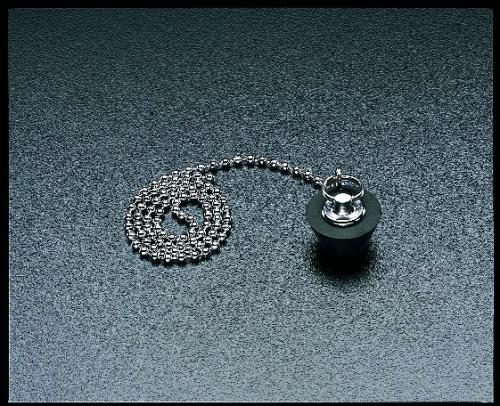カクダイ 29.0x24mm チェーン付ごむ栓 491-110