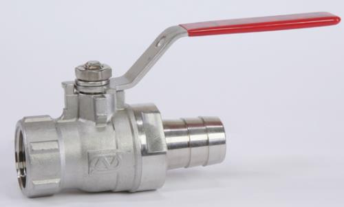 ESCO（エスコ） Rc1/4”x 9mm ボールバルブ(ｽﾃﾝﾚｽ製･ﾀｹﾉｺ型) EA470AM-2