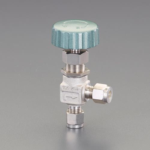 ESCO（エスコ） 1/4” ニードルバルブ(ｱﾝｸﾞﾙ型/ｽﾃﾝﾚｽ製) EA470CN-402