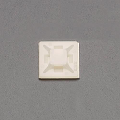 ESCO（エスコ） 21.8x21.8mm結束ﾊﾞﾝﾄﾞ用ﾍﾞｰｽ(粘着付/100個) EA475EZ-23
