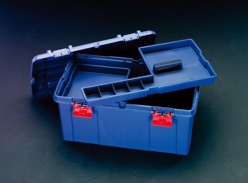 ESCO（エスコ） 597x336x300mm 工具箱(中皿付/青) EA505K-600