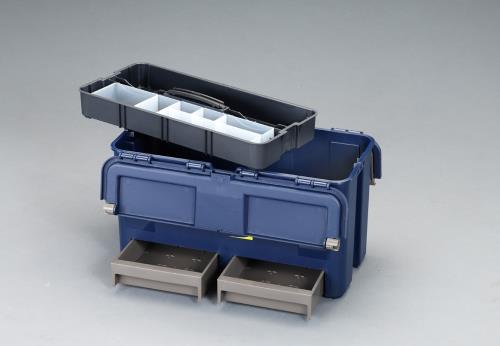 ESCO（エスコ） 475x240x250mm 工具箱(中皿・引出し付) EA505RA-27