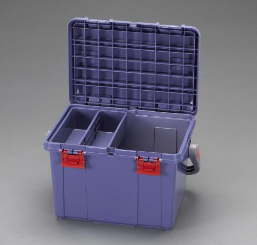 ESCO（エスコ） 538x359x347mm 収納ケース(ﾌﾞﾙｰ) EA505