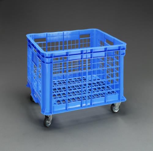 ESCO（エスコ） 1065x770x624mm/410L コンテナ(ｷｬｽﾀｰ付) EA506AG-62