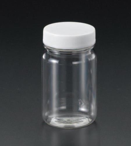 ESCO（エスコ） φ57x120mm/0.25L 広口ペット容器(中栓付) EA508A-2