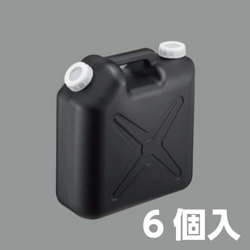 瑞穂化成工業 10L ポリタンク(遮光性/ﾉｽﾞﾙ無/6個) 0206BK