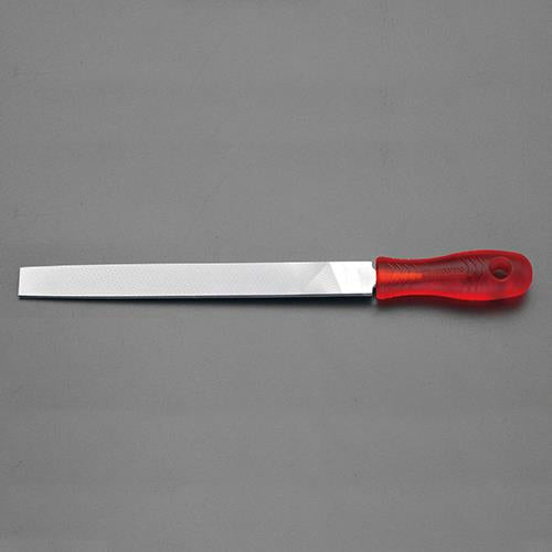 ESCO（エスコ） 200mm 鉄工やすり(ｺｰﾃｨﾝｸﾞ柄付･平/中目) EA521PT-200C