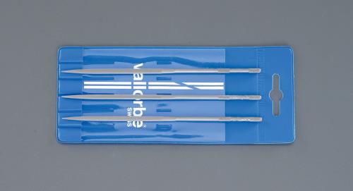 ESCO（エスコ） 140mm 精密やすり(楕円･3本組/粗･中･細目) EA521VL-5