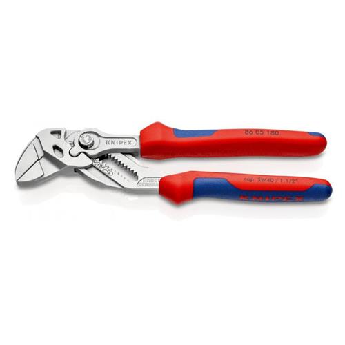 KNIPEX（ｸﾆﾍﾟｯｸｽ） 40mm/180mm プライヤーレンチ(ｸﾞﾘｯﾌﾟ付) 8605180