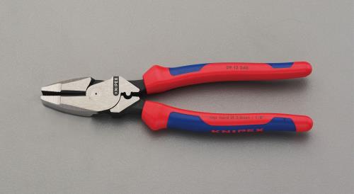 KNIPEX（ｸﾆﾍﾟｯｸｽ） 240mm 電工ペンチ(ｸﾞﾘｯﾌﾟ･圧着付/偏芯型) 0912240