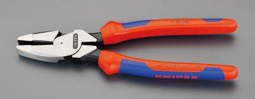 KNIPEX（ｸﾆﾍﾟｯｸｽ） 240mm 電工ペンチ(ｸﾞﾘｯﾌﾟ付/偏芯型) 0902240