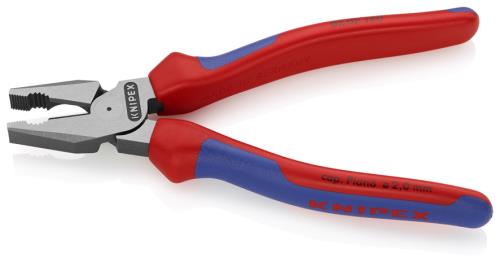 KNIPEX（ｸﾆﾍﾟｯｸｽ） 180mm 電工ペンチ(ｸﾞﾘｯﾌﾟ付･偏芯型) 0202180