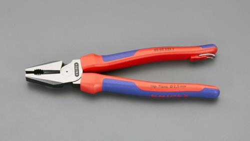 KNIPEX（ｸﾆﾍﾟｯｸｽ） 225mm 電工ペンチ(強力型･落下防止型) 0202225T