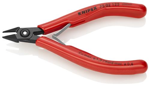 KNIPEX（ｸﾆﾍﾟｯｸｽ） 125mm 精密用ニッパー(ﾊﾞﾈ付) 7502125